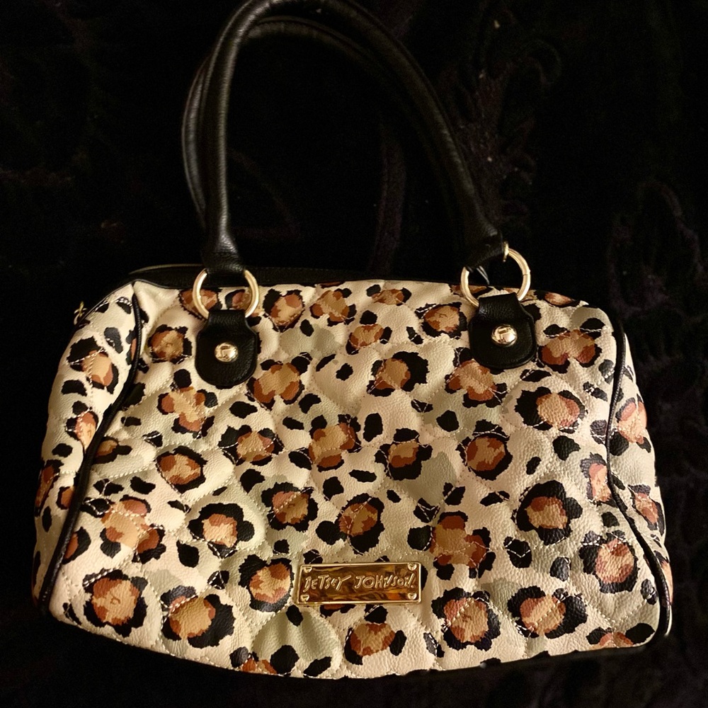 Betsy Johnson cheetah purse